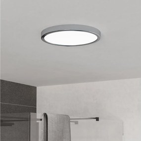 Eglo 901764 - FUEVA LED fürdőszobai mennyezeti lámpa, 14,2 W, 230 V, Ø 27,8 cm, IP44, króm