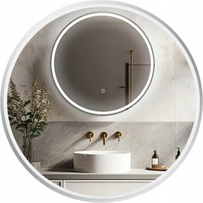 Balneo Led-es Megvilágított Tükör 100 cm Fürdőszobai Fali Kerek Sun