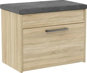 Parma cipősszekrény üléssel és tárolóval, sonoma