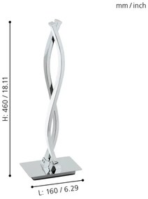 Eglo 96105 - LED Asztali lámpa LASANA 2 2xLED/5W/230V