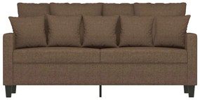 vidaXL kétszemélyes barna szövetkanapé 140 cm