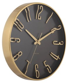 Karlsson 6016BK design falióra fekete, 35 cm átmérővel
