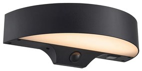 Nordlux - MONAY LED 5W 5V IP44 napelemes fali lámpa érzékelővel