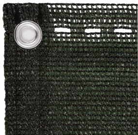 sötétzöld HDPE erkélytakaró 90 x 500 cm