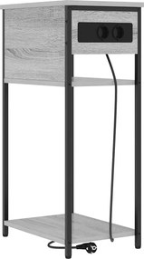 vidaXL Éjjeliszekrény Szürke Sonoma 41 x 28 x 76 cm Faanyag