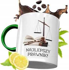 Zöld Bögre Ügyvédnőnek Ajándék, fényképes nyomattal