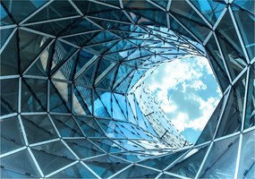 Fotótapéta Geometria Felhő Futurizmus Absztrakt Építészet 368x254 +ragasztó