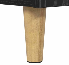 vidaXL Dohányzóasztal fiókkal Fekete tölgy 90 x 50 x 26.5 cm Faanyag