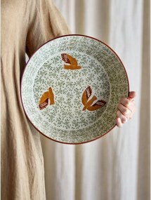 Zöld kerámia tál ø 28 cm Hezha – Bloomingville