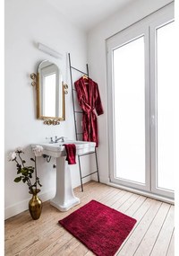 Borvörös mikroplüss fürdőköpeny L/XL Cosy – Tiseco Home Studio