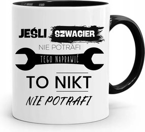 Sógornak Fekete Bögre Születésnapi Ajándék fényképes nyomtatással