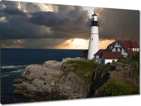 Vászonkép 120x80 Világítótorony Tenger