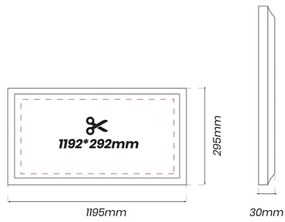 LED Panel LED/48W/230V 4000K 120x30 cm