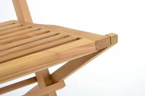 DIVERO Összecsukható kert szék Hantown  teak fa