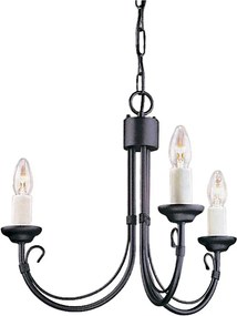 Elstead Lighting CHARTWELL CH3-BLACK Csillár 3x60W/E14