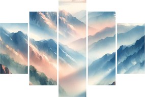 Kép - Akvarell hegyek (150x105 cm)