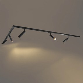 Modern sínrendszer 5 fekete reflektorral, 1 fázisú - Iconic Ivy