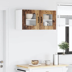 Fali konyhaszekrény 2 pcs Öreg fa 40 x 31 x 40 cm Faanyag