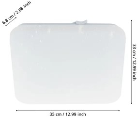 Eglo 900364 - LED Fürdőszobai mennyezeti lámpa FRANIA LED/14,6W/230V IP44