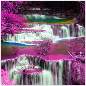 Poszterek 140x140 Lila vízesés