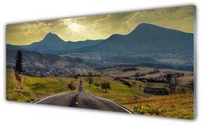 Akrilkép Mountain Road Landscape 100x50 cm