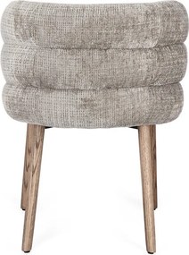 Szürke kárpitozott étkezőszék Ilma – Bizzotto