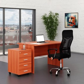 Irodabútor garnitúra SimpleOffice 1, 120 cm, cseresznye