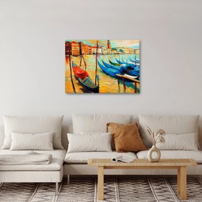 Kép - Velencei kikötő (70x50 cm)