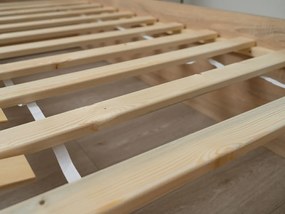 Léces ágyrács textillel 90x200 cm