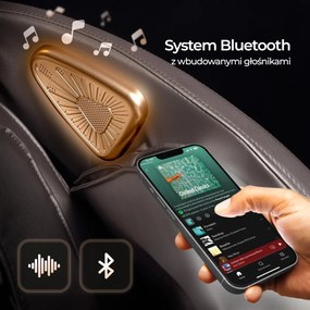 Fotel Masujący VX MAX Szary Ekoskóra Angielskie Menu