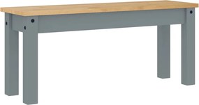 vidaXL Panama szürke tömör fenyőfa étkezőpad 105 x 30 x 45 cm