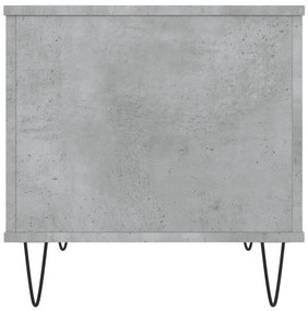 betonszürke szerelt fa dohányzóasztal 60 x 44,5 x 45 cm