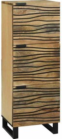vidaXL Highboard Barna 40 x 33 x 110 cm tömör mangófa
