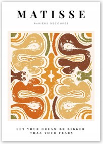 Boho Matisse Modern Poszter Vászonkép 40x50 cm #W86