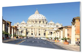 Üvegképek Róma székesegyház utcák épületek 120x60cm