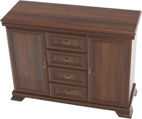 kétajtós komód fiókokkal, samoa king, KORA KK3