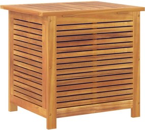 vidaXL tömör akácfa kerti tárolóláda zsaluval 60 x 50 x 56 cm