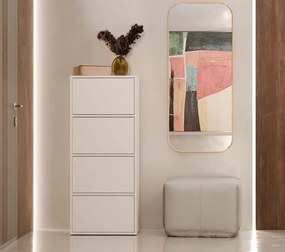 ALMA (4 polcos) komód, 50x119x40 cm, fehér