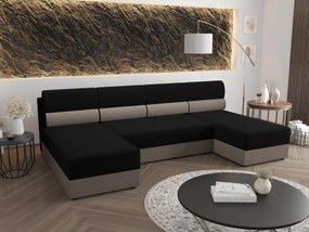 Sarok ülőgarnitúra U Radiant U1 (fekete + szürke). 1057507
