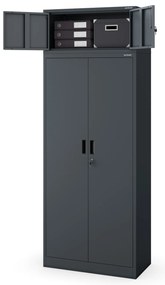 Moduláris felső szekrény EWA Compact 800 x 380 x 400 mm, antracit