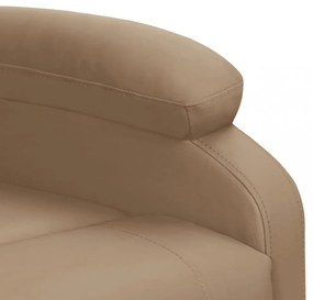 cappuccino műbőr felállást segítő fotel