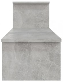 betonszürke szerelt fa TV-szekrény 180 x 30 x 43 cm