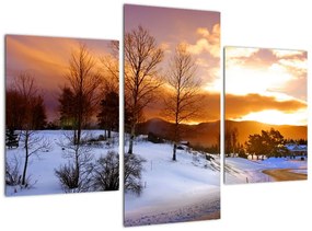 Egy téli táj képe (90x60cm)
