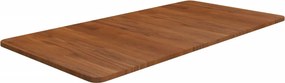 vidaXL sötétbarna kezelt tömör fa fürdőszobai pult 100x50x1,5 cm