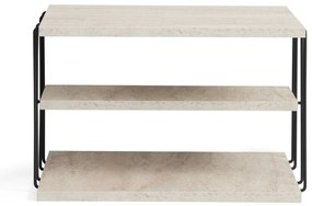 Kis asztal Lifon - Fekete, Travertine