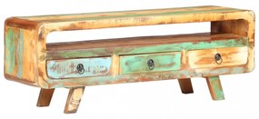 tömör újrahasznosított fa TV-szekrény 117 x 30 x 41 cm