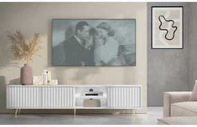 Tv szekrény/asztal Biel 175 (világítással) (fehér). 1098764