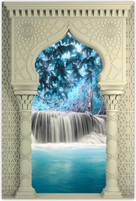 Poszterek 80x120 Kék vízesés