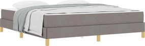 vidaXL Boxrugós ágy matracmal Tópszínű 180 x 200 cm szövet