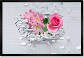 Poszterek keretben 60x40 Virágos expanzió Fal